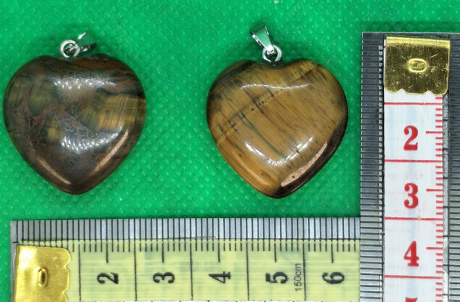 Amuleto Talisman 2 Colgantes Corazon Cafe Betas Para que ambos o ambas sientan esa conexion cercania proteccion y amor_B