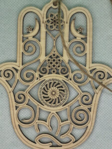 Amuleto Talisman Mano de Fatima Para Decorar Pintar Personalmente_C