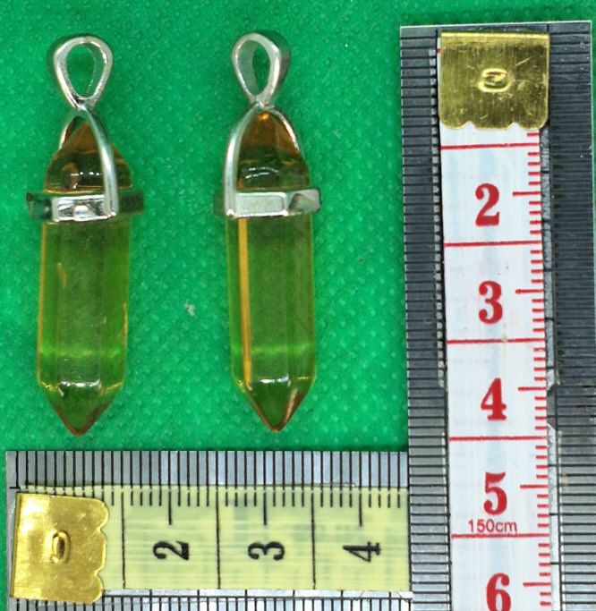 Amuleto Talisman Punta Cafe Miel 2 Colgantes Para que ambos o ambas sientan esa conexion cercania proteccion y amor_B