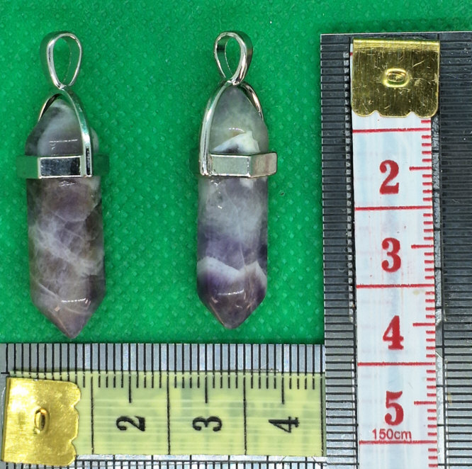 Amuleto Talisman Punta Morado con Betas 2 Colgantes Para que ambos o ambas sientan esa conexion cercania proteccion y amor_B